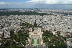 Vista da Torre Eiffel para Trocadero