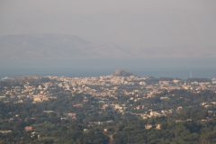 Corfu vista do miradouro "Trono do Kaiser"